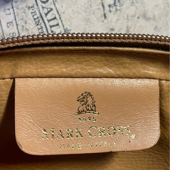 Vintage 80s Mark Cross Signature Herringbone Crossbody, Vintage 80s - Picture 9 of 16